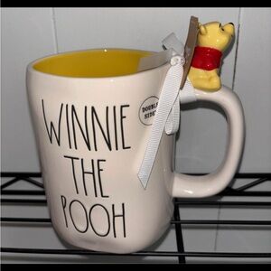Rae Dunn Winnie the Pooh Cream Mug with Yellow Interior